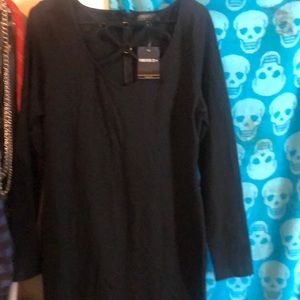 NWT Forever21 long sleeve stretchy dress, 1X.